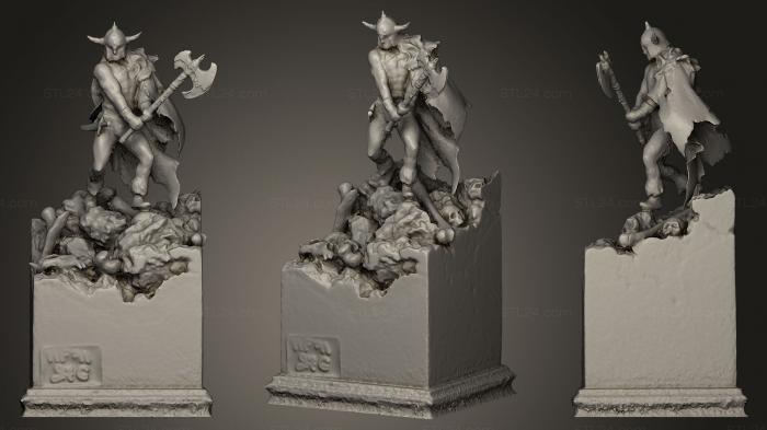 Figurines heroes, monsters and demons (Petar, STKM_0300) 3D models for cnc